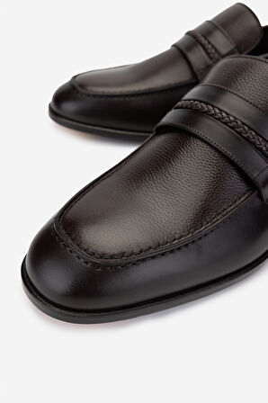 Valmenti Erkek Hakiki Deri Kahverengi Klasik Ayakkabı 214 VAL-040907 ERK AYK Y25 KAHVE DR