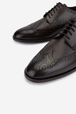 Valmenti Erkek Hakiki Deri Kahverengi Klasik Ayakkabı 1016 VAL-6205 ERK AYK Y25 KAHVE BFL/GYK