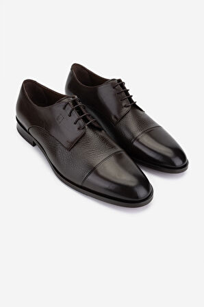 Valmenti Erkek Hakiki Deri Kahverengi Klasik Ayakkabı 1016 VAL-6203 ERK AYK Y25 KAHVE