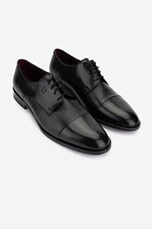 Valmenti Erkek Hakiki Deri Siyah Klasik Ayakkabı 1016 VAL-6203 ERK AYK Y25 SIYAH