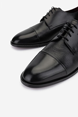 Valmenti Erkek Hakiki Deri Siyah Klasik Ayakkabı 1016 VAL-6203 ERK AYK Y25 SIYAH