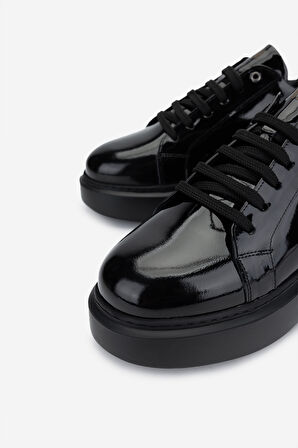 Valmenti Erkek Hakiki Deri Siyah Rugan Sneakers & Spor Ayakkabı 771 35110 ERK AYK Y25 SIYAH RGN