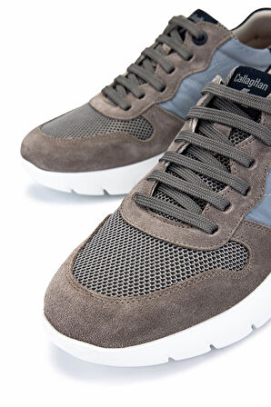 Callaghan Erkek Deri & Tekstil Gri Sneakers & Spor Ayakkabı 618 45422 ERK AYK Y25 IRON/PIEDRA