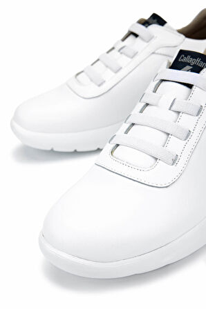 Callaghan Erkek Hakiki Deri Beyaz Sneakers & Spor Ayakkabı 618 51314 ERK AYK Y25 BIANCO