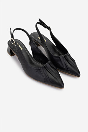 Valmenti Kadın Siyah Topuklu Ayakkabı 858 560201 BN AYK Y25 SIYAH NAPPA