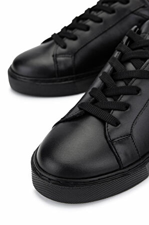 Tamer Tanca Kadın Deri/Tekstil Siyah Sneakers & Spor Ayakkabı 1145 1609 BN AYK Y25 SIYAH