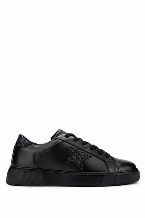 Tamer Tanca Kadın Deri/Tekstil Siyah Sneakers & Spor Ayakkabı 1145 1609 BN AYK Y25 SIYAH