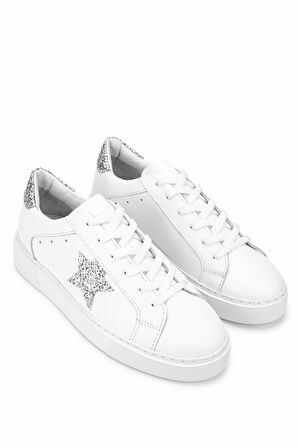 Tamer Tanca Kadın Deri/Tekstil Beyaz Sneakers & Spor Ayakkabı 1145 1609 BN AYK Y25 BEYAZ