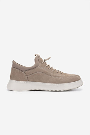 Valmenti Erkek Hakiki Deri Vizon Nubuk Sneakers & Spor Ayakkabı 298 VAL-9169-F412 ERK AYK Y25 VIZON NBK