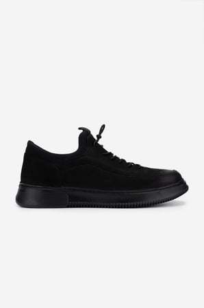 Valmenti Erkek Hakiki Deri Siyah Nubuk Sneakers & Spor Ayakkabı 298 VAL-9169-F412 ERK AYK Y25 SIYAH NBK