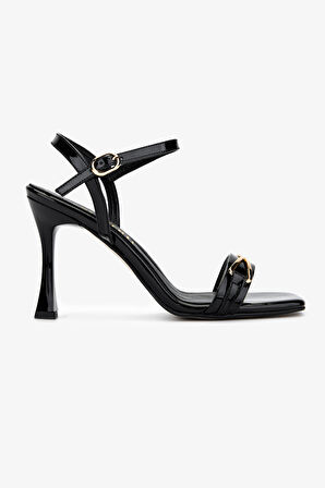 Valmenti Kadın Siyah Rugan Topuklu Ayakkabı 960 2490 BN AYK Y25 SIYAH RGN