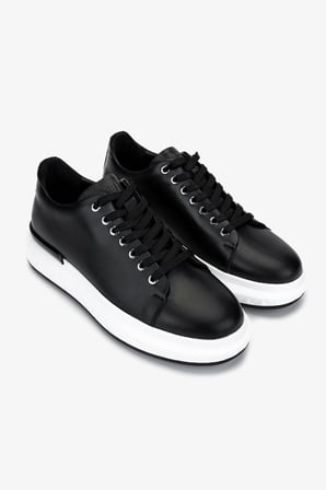 Valmenti Erkek Hakiki Deri Siyah Sneakers & Spor Ayakkabı 381 VAL-19669 ERK AYK Y25 SIYAH