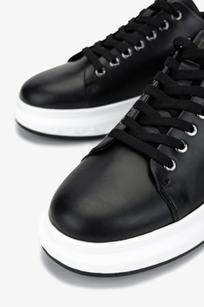 Valmenti Erkek Hakiki Deri Siyah Sneakers & Spor Ayakkabı 381 VAL-19669 ERK AYK Y25 SIYAH