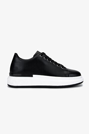 Valmenti Erkek Hakiki Deri Siyah Sneakers & Spor Ayakkabı 381 VAL-19669 ERK AYK Y25 SIYAH