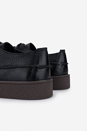 Valmenti Erkek Hakiki Deri Siyah Deri Sneakers & Spor Ayakkabı 1111 502 ERK AYK Y25 SIYAH DR