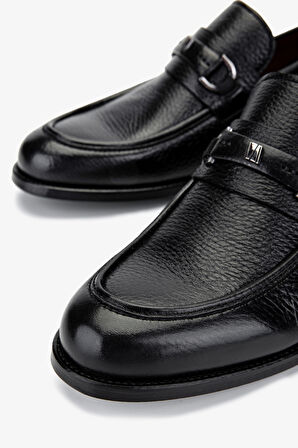 Valmenti Erkek Hakiki Deri Siyah Loafer Ayakkabı 477 VAL-63933 ERK AYK Y25 SIYAH GYK