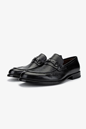 Valmenti Erkek Hakiki Deri Siyah Loafer Ayakkabı 477 VAL-63933 ERK AYK Y25 SIYAH GYK