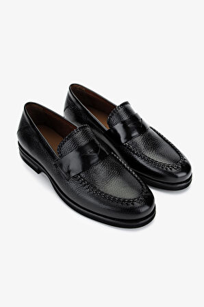 Valmenti Erkek Hakiki Deri Siyah Loafer Ayakkabı 477 VAL-72403 ERK AYK Y25 SIYAH GYK