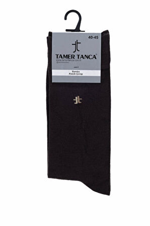 Tamer Tanca Erkek Bambu Kahverengi Klasik Çorap 1114 T24 ERK CRP 40-44 KAHVE