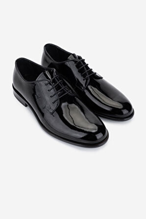 Valmenti Erkek Hakiki Deri Siyah Rugan Klasik Ayakkabı 537 VAL-3259 ERK AYK Y25 SIYAH RGN