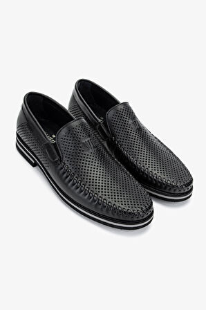 Valmenti Erkek Hakiki Deri Siyah Casual Ayakkabı 383 VAL-3345 ERK AYK Y25 SIYAH BSK