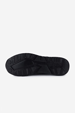 Valmenti Erkek Hakiki Deri Siyah Sneakers & Spor Ayakkabı 383 VAL-6094 ERK AYK Y25 SIYAH SLVR
