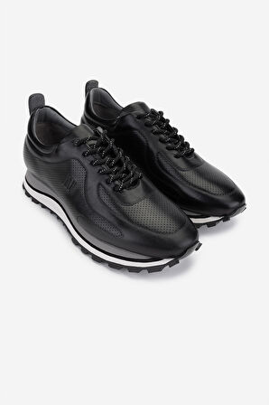 Valmenti Erkek Hakiki Deri Siyah Deri Sneakers & Spor Ayakkabı 383 VAL-4516 ERK AYK Y25 SIYAH DR