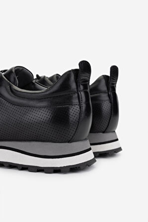 Valmenti Erkek Hakiki Deri Siyah Deri Sneakers & Spor Ayakkabı 383 VAL-4516 ERK AYK Y25 SIYAH DR