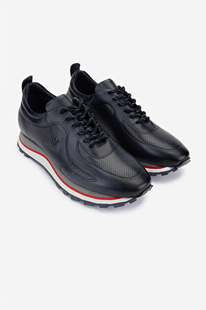 Valmenti Erkek Hakiki Deri Lacivert Sneakers & Spor Ayakkabı 383 VAL-4516 ERK AYK Y25 LACI DR