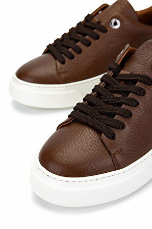 Tamer Tanca Kadın Hakiki Deri Taba Sneakers & Spor Ayakkabı 04 Z-2501 BN AYK Y25 TABA FLTR