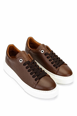 Tamer Tanca Kadın Hakiki Deri Taba Sneakers & Spor Ayakkabı 04 Z-2501 BN AYK Y25 TABA FLTR