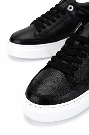 Tamer Tanca Kadın Hakiki Deri Siyah Floter Sneakers & Spor Ayakkabı 04 503 BN AYK Y25 SIYAH FLTR