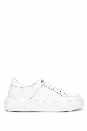 Tamer Tanca Kadın Hakiki Deri Beyaz Sneakers & Spor Ayakkabı 04 503 BN AYK Y25 BEYAZ FLTR