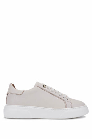Tamer Tanca Kadın Hakiki Deri Bej Sneakers & Spor Ayakkabı 04 502 BN AYK Y25 BEJ