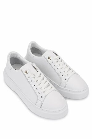 Tamer Tanca Kadın Hakiki Deri Beyaz Sneakers & Spor Ayakkabı 04 502 BN AYK Y25 BEYAZ