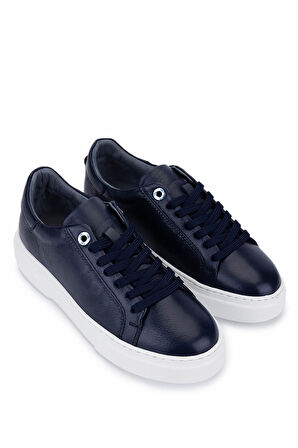 Tamer Tanca Kadın Hakiki Deri Lacivert Sneakers & Spor Ayakkabı 04 502 BN AYK Y25 LACIVERT