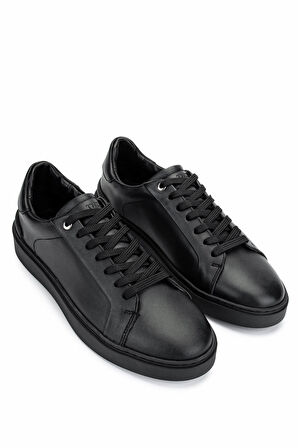 Tamer Tanca Erkek Hakiki Deri Siyah Deri Sneakers & Spor Ayakkabı 1149 ENVIE ERK AYK Y25 SIYAH DR