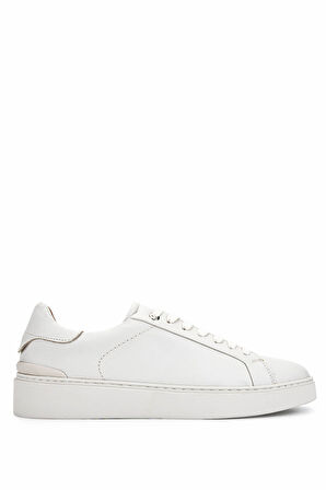 Tamer Tanca Erkek Hakiki Deri Beyaz Sneakers & Spor Ayakkabı 1149 ENVIE ERK AYK Y25 BEYAZ DR