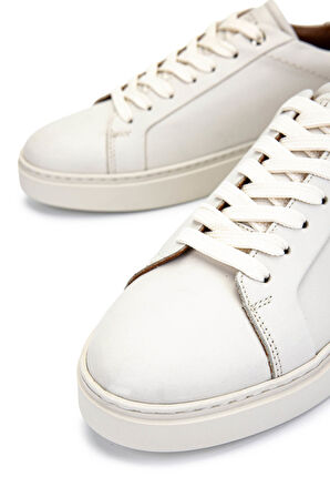 Tamer Tanca Erkek Hakiki Deri Beyaz Sneakers & Spor Ayakkabı 1149 ENVIE ERK AYK Y25 BEYAZ DR