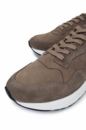 Tamer Tanca Erkek Hakiki Deri Vizon Süet Sneakers & Spor Ayakkabı 1149 JOGGER ERK AYK Y25 VZN SUET/VZN NBK
