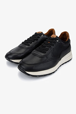 Valmenti Erkek Hakiki Deri Siyah Deri Sneakers & Spor Ayakkabı 1149 CHAMP ERK AYK Y25 SIYAH DR