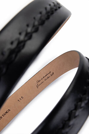 Tamer Tanca Erkek Hakiki Deri Siyah Kemer 184 72403 ERK KMR Y25 SIYAH GYK/ORGU