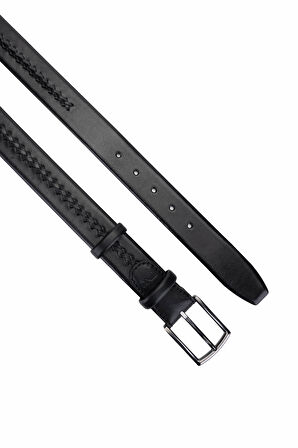 Tamer Tanca Erkek Hakiki Deri Siyah Kemer 184 72403 ERK KMR Y25 SIYAH GYK/ORGU