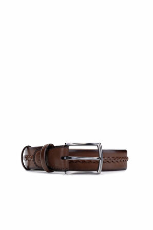 Tamer Tanca Erkek Hakiki Deri Taba Kemer 184 72403 ERK KMR Y25 TABA GYK/ORGU