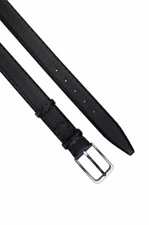 Tamer Tanca Erkek Hakiki Deri Siyah Floter Kemer 184 5416 ERK KMR Y25 SIYAH FLTR