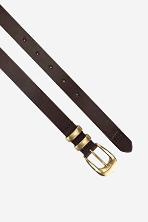 Valmenti Kadın Hakiki Deri Kahverengi Kemer 184 5412 BN KMR Y25 KAHVE DR