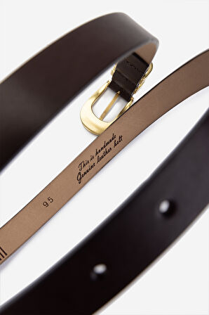 Valmenti Kadın Hakiki Deri Kahverengi Kemer 184 5412 BN KMR Y25 KAHVE DR