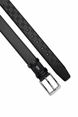 Tamer Tanca Erkek Hakiki Deri Siyah Deri Klasik Kemer 171 2002 ERK KMR Y25 SIYAH DR