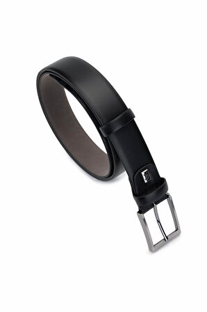 Tamer Tanca Erkek Hakiki Deri Siyah Deri Klasik Kemer 171 2002 ERK KMR Y25 SIYAH DR