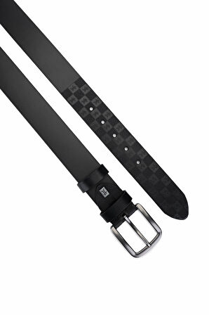 Tamer Tanca Erkek Hakiki Deri Siyah Deri Spor Kemer 171 2001 ERK KMR Y25 SIYAH DR